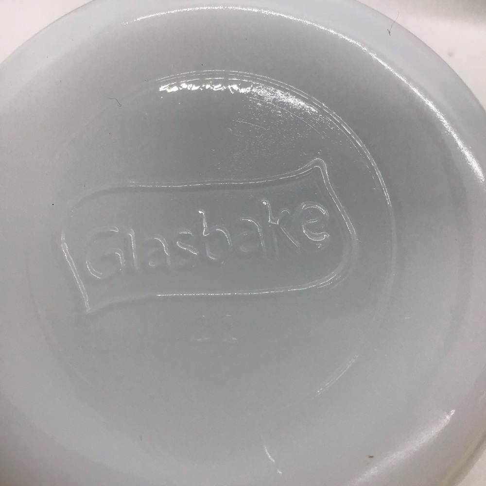 Vintage White Glasbake Milk Glass Custard Cups Ramekins Set of 5 - Picture 5 of 5